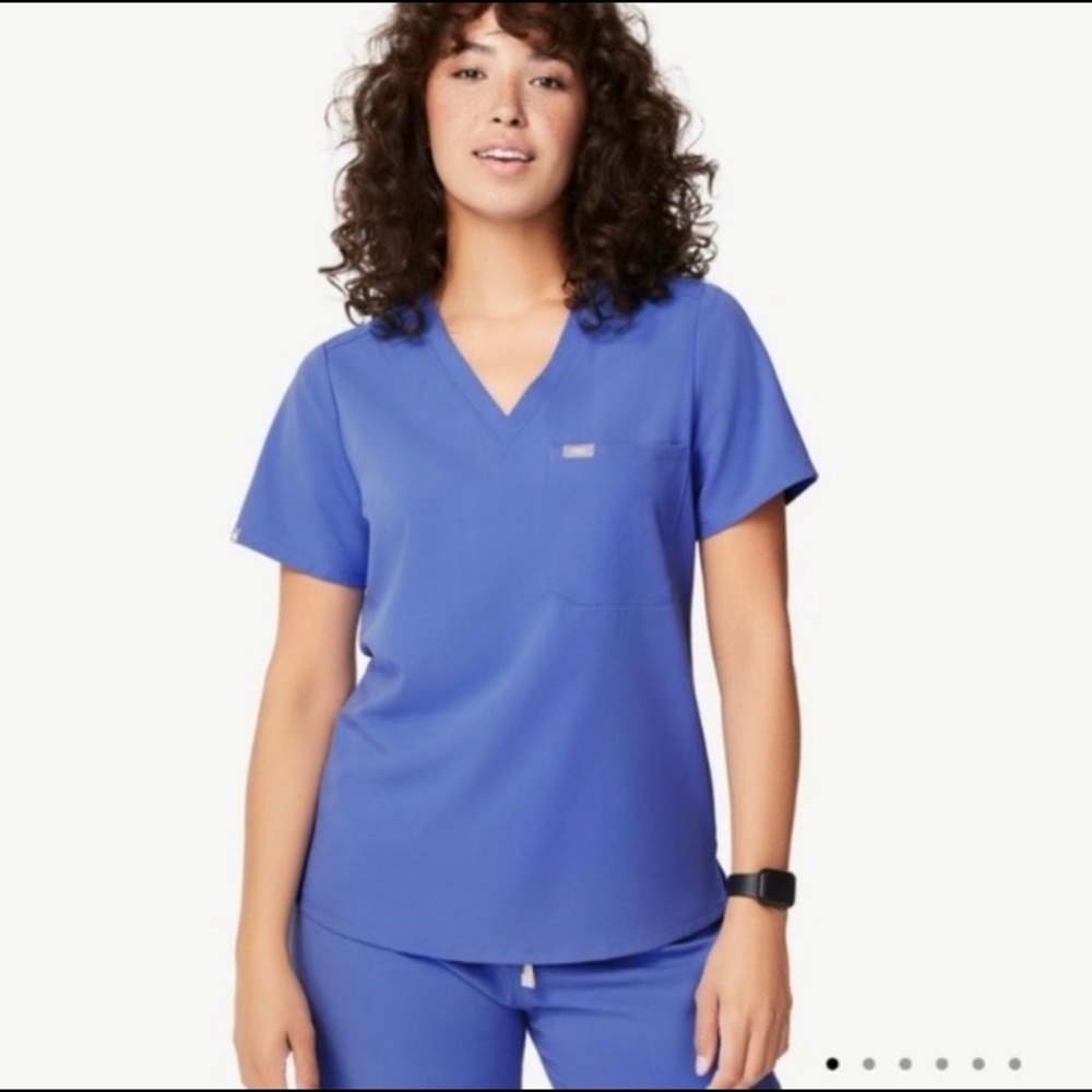 SCRUB SET - DENIM Small Caterina Top + Kade Petite